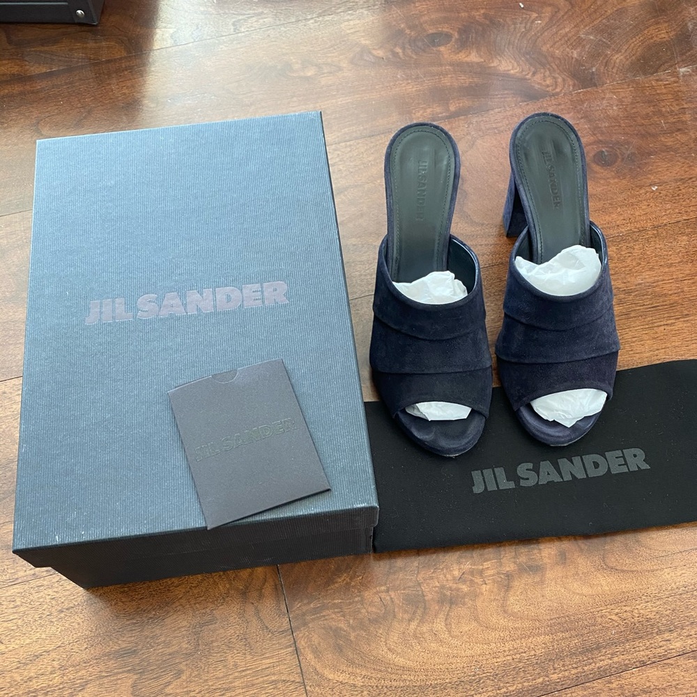 AUTHENTIC Jil Sander Suede Sandal Heels
